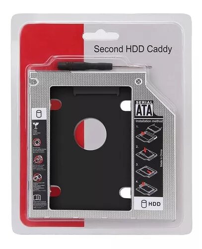 Lector Caddy Segundo Disco Duro Sata HDD 9.5mm para Laptop