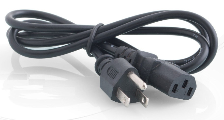 Cable de poder Anera Reforzado para Computadora y Monitor  1.8Mts