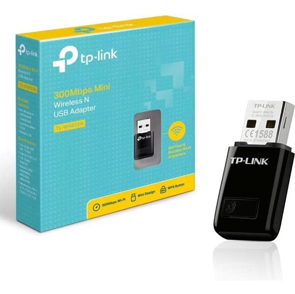 Mini Adaptador Wireless USB TP-Link TL-WN823N de 300Mbps