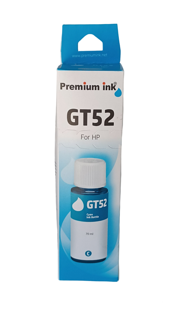 Tinta Premium Ink HP GT52 90ml Cyan