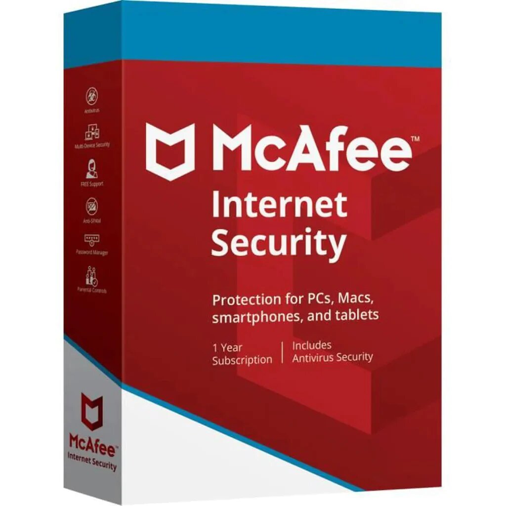 Licencia Original Antivirus McAfee Internet Security, para 1 PC, 1 año, Digital Global 