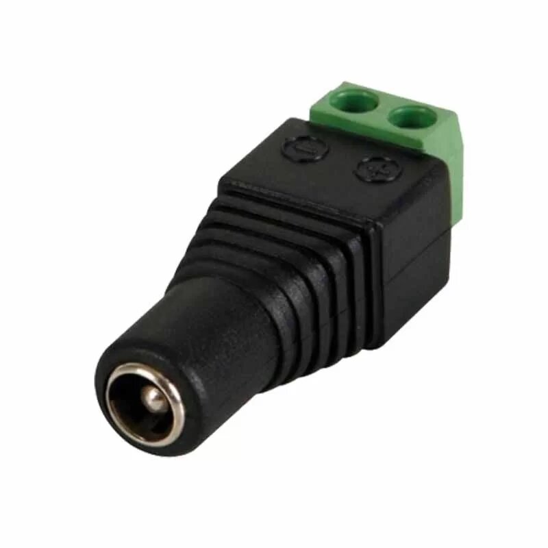 Adaptador de Energía Jack DC hembra a Bornera de 2 Pines para Cámaras de Vigilancia CCTV