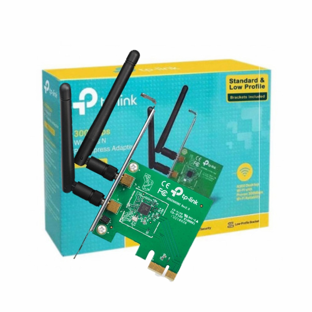 Adaptador Inalambrico Tp-Link TL-WN881ND Interno PCI Express N300Mbps, 2 Antenas