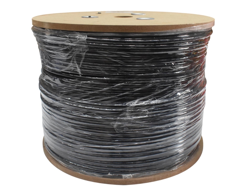 Rollo Cable de Red UTP EVL Cat6 para Exteriores, 305 Metros, Negro