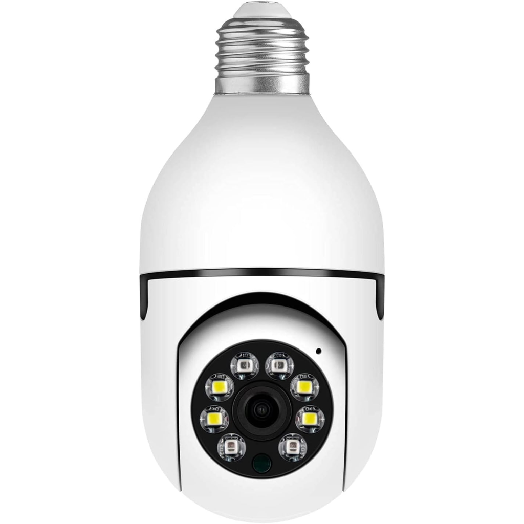 Camara Foco WiFi IP 1080P FHD, visión nocturna con audio, rotación 360°, App PTZ, YIloT, incluye boquilla 