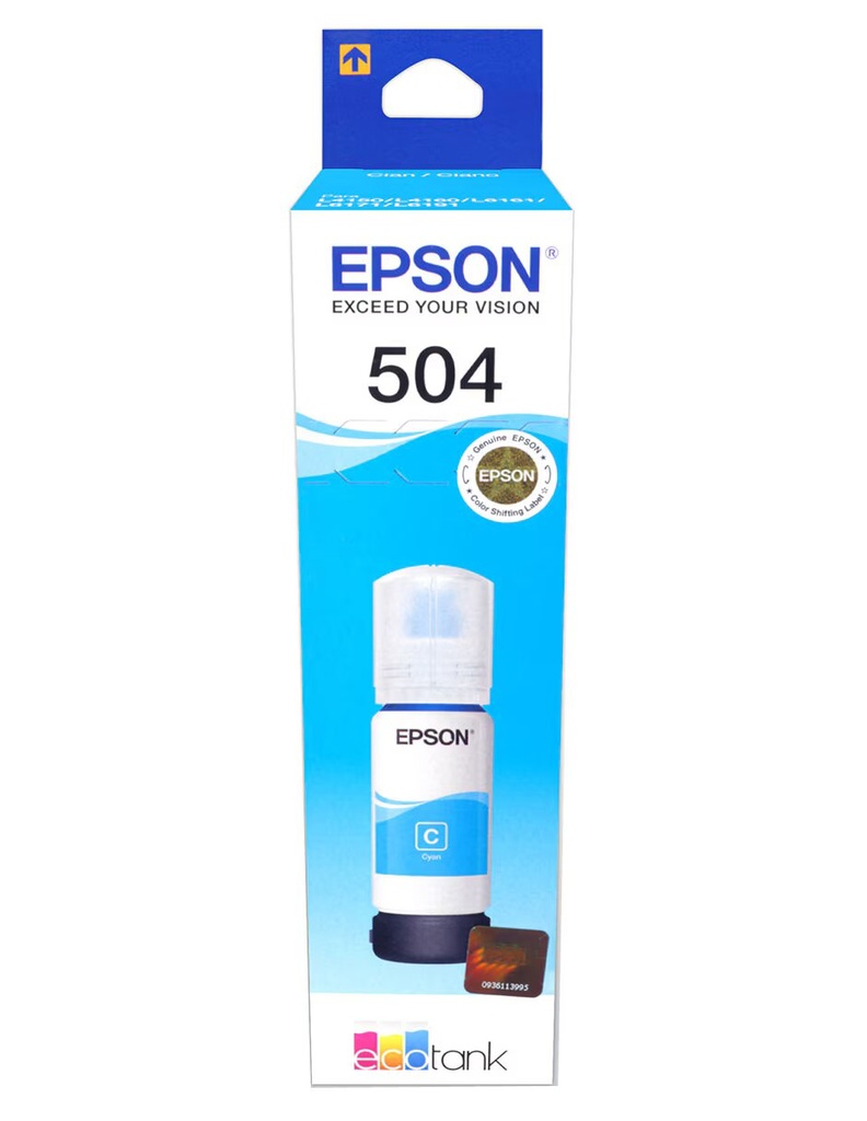 Tinta Epson T504 AAA 70ml Cyan for L210-L355-L365-L555