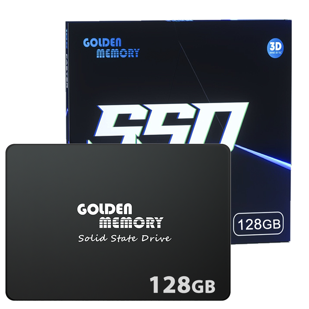 Disco Solido SSD Golden 128Gb TLC Nand Flash Sata 2.5" Lectura 510Mb/s Escritura 460Mb/s