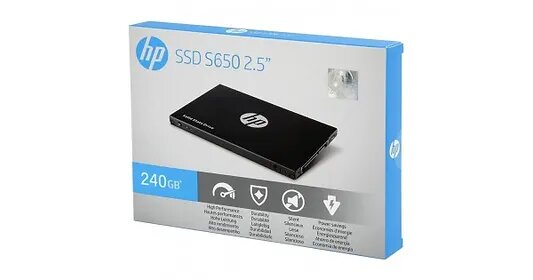 Disco Solido HP S650 SSD 240GB, Interno 2.5Inc, Sata III 6Gb/s; Lectura 560Mb/s, Escritura 500Mb/s