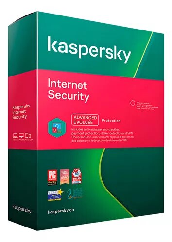 Licencia Original Kaspersky Internet Security para 1 PC o Laptop, 1 año, Digital Virtual Global 