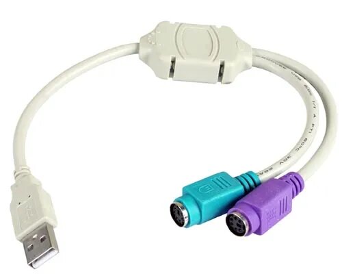 [CADELTAUSBAPS2001] Cable Adaptador Delta de USB Macho a PS2 Hembra