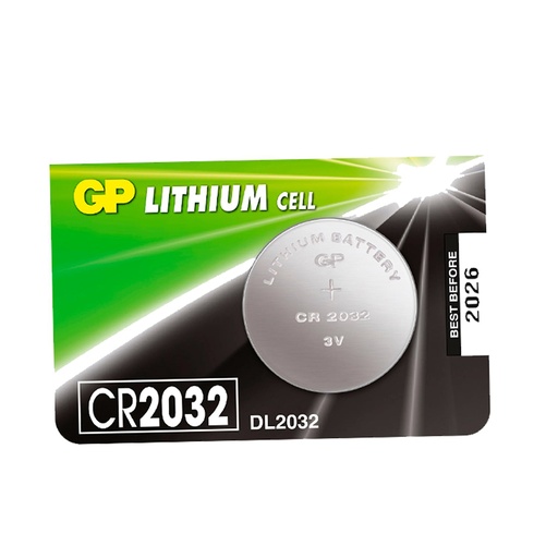 [BATTERYGPLCR2032] Pila (Batería) GPLithium Cell CR2032-7C5 3V, para PC, reloj, impresora