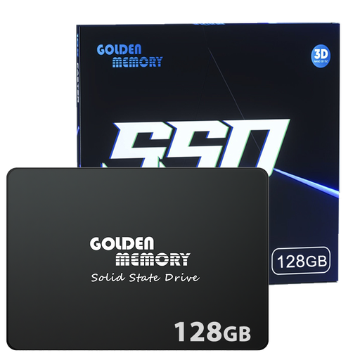 [SSDGOLDENST128GB] Disco Solido SSD Golden 128Gb TLC Nand Flash Sata 2.5" Lectura 510Mb/s Escritura 460Mb/s