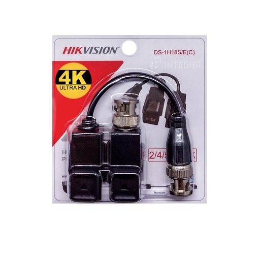 [DS1H18SEC] Pareja de baluns HikVision DS-1H18S/E(C) canal para transmision de video HDTVI/AHD/CVI/CVBS